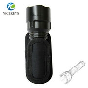 Customized rotating plastic clip nylon mini flashlight pouch